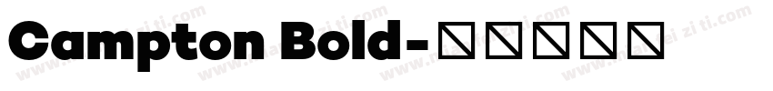 Campton Bold字体转换
